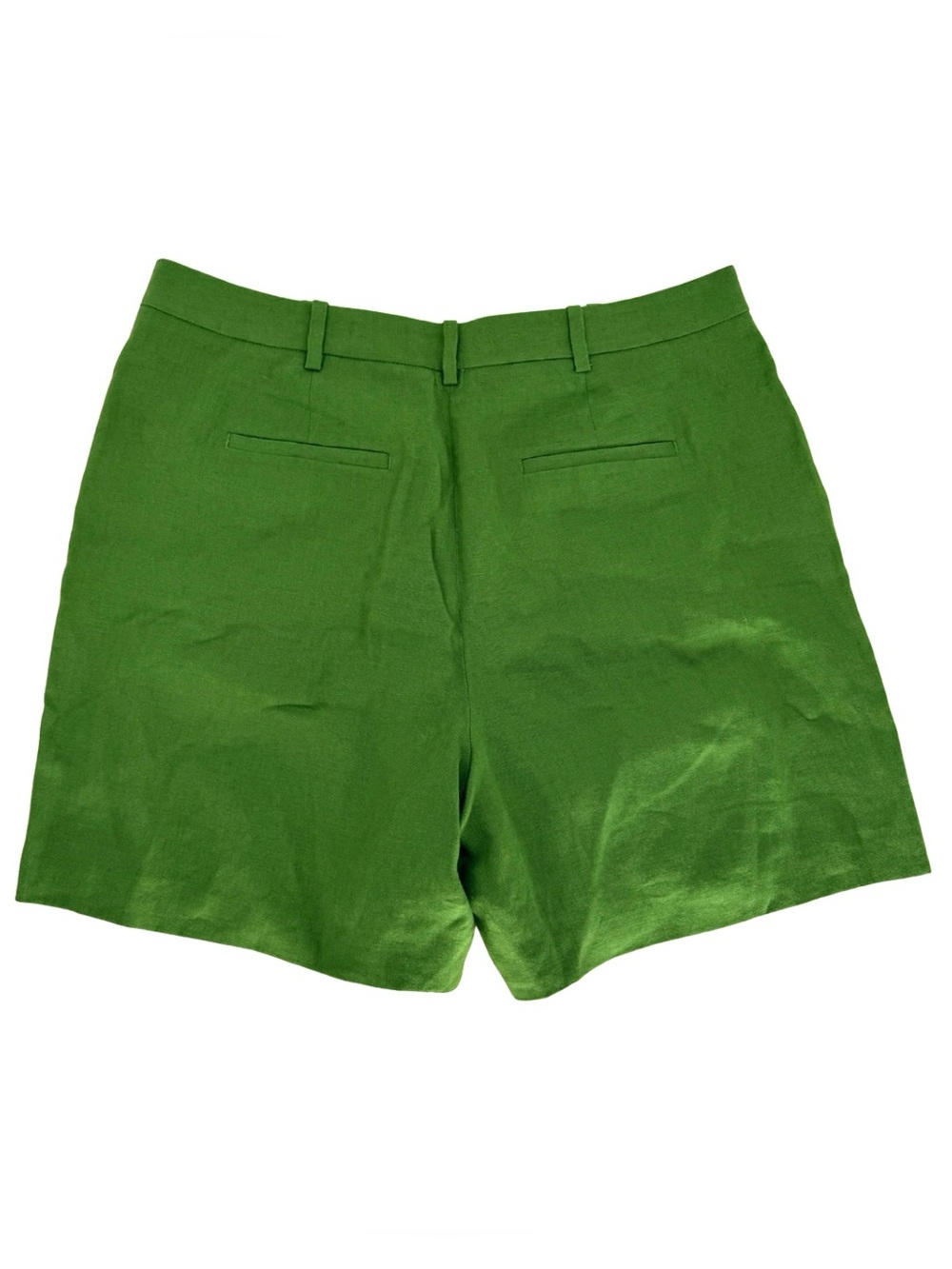 Boden Belgravia Linen Shorts Promenade Green 6" Inseam 12 Summer Preppy Tailored - Picture 4 of 9